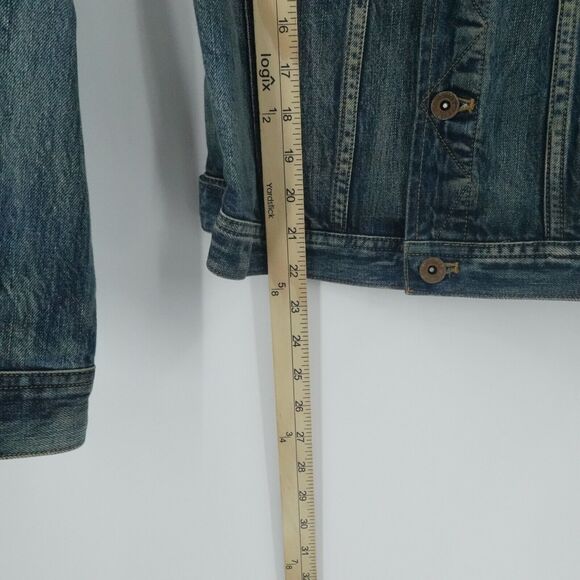 Madewell The Jean Jacket‎ Womens M Storm Cloud Wash Denim Classic 90s Y2K - Picture 4 of 13